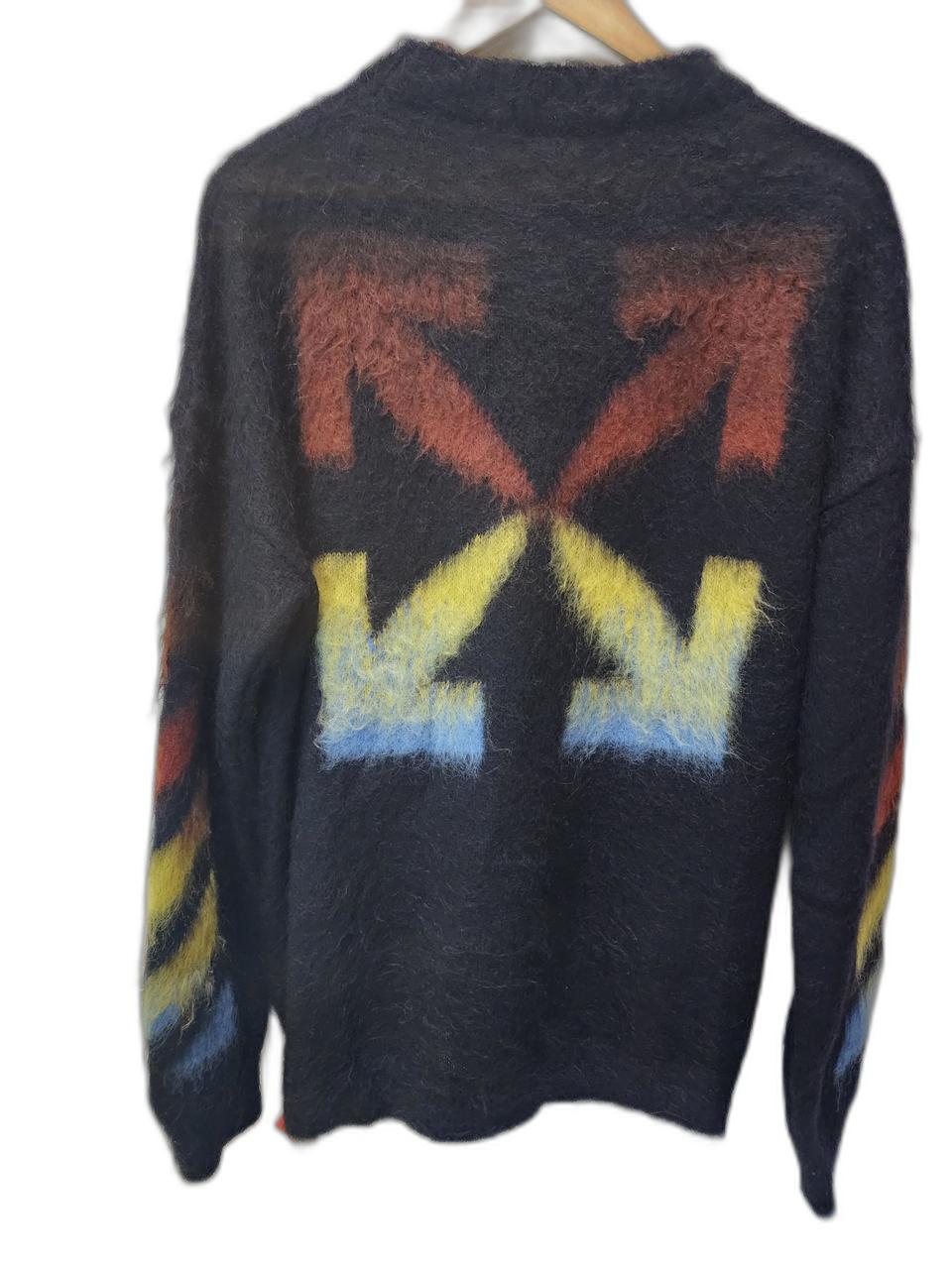 오프화이트 디아고날 모헤어니트 라지