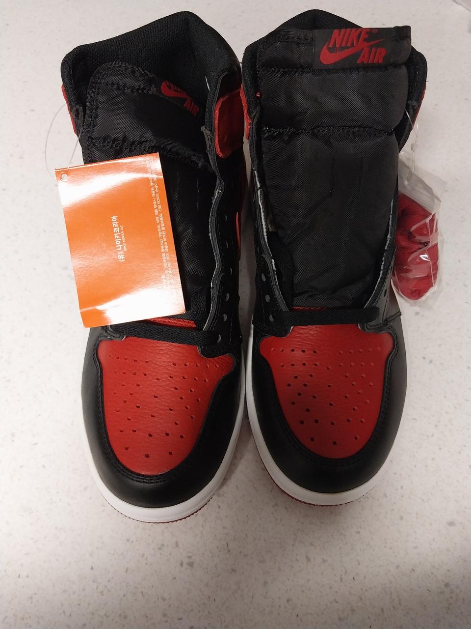 조던1 브레드 밴드 하이