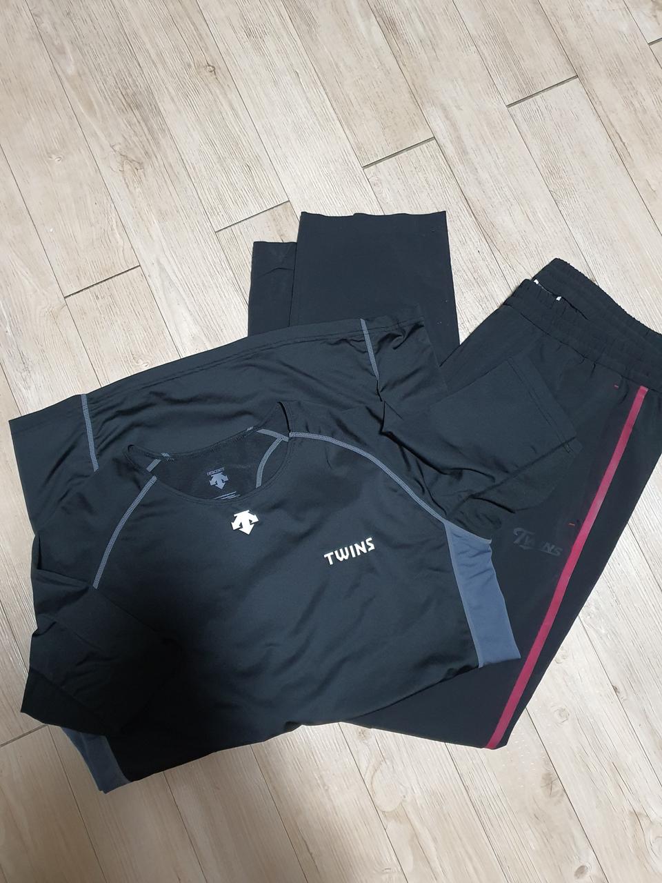 데상트 엘지트윈스 언더셔츠 트레이닝바지