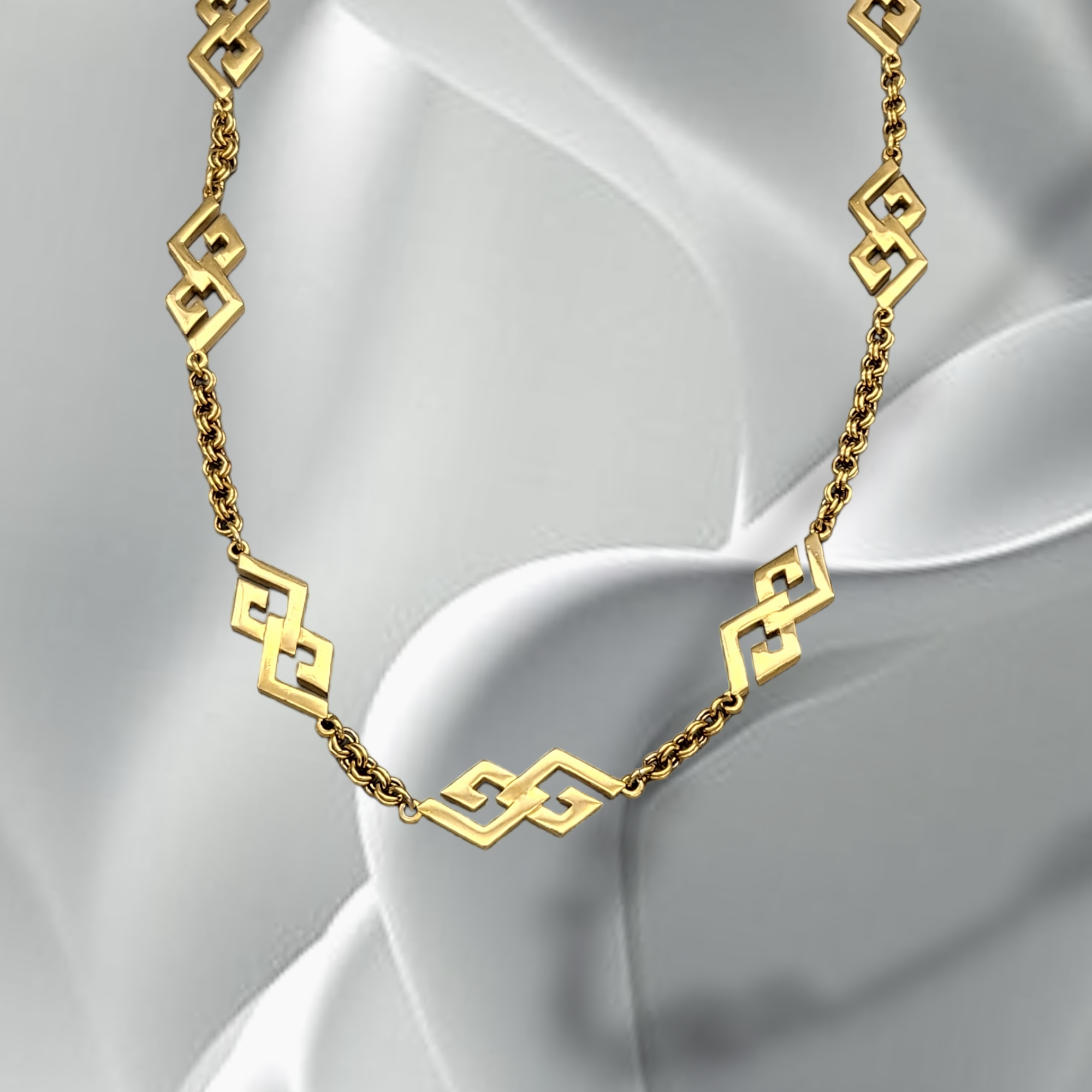 [중고] 빈티지지방시 로고 롱체인 목걸이