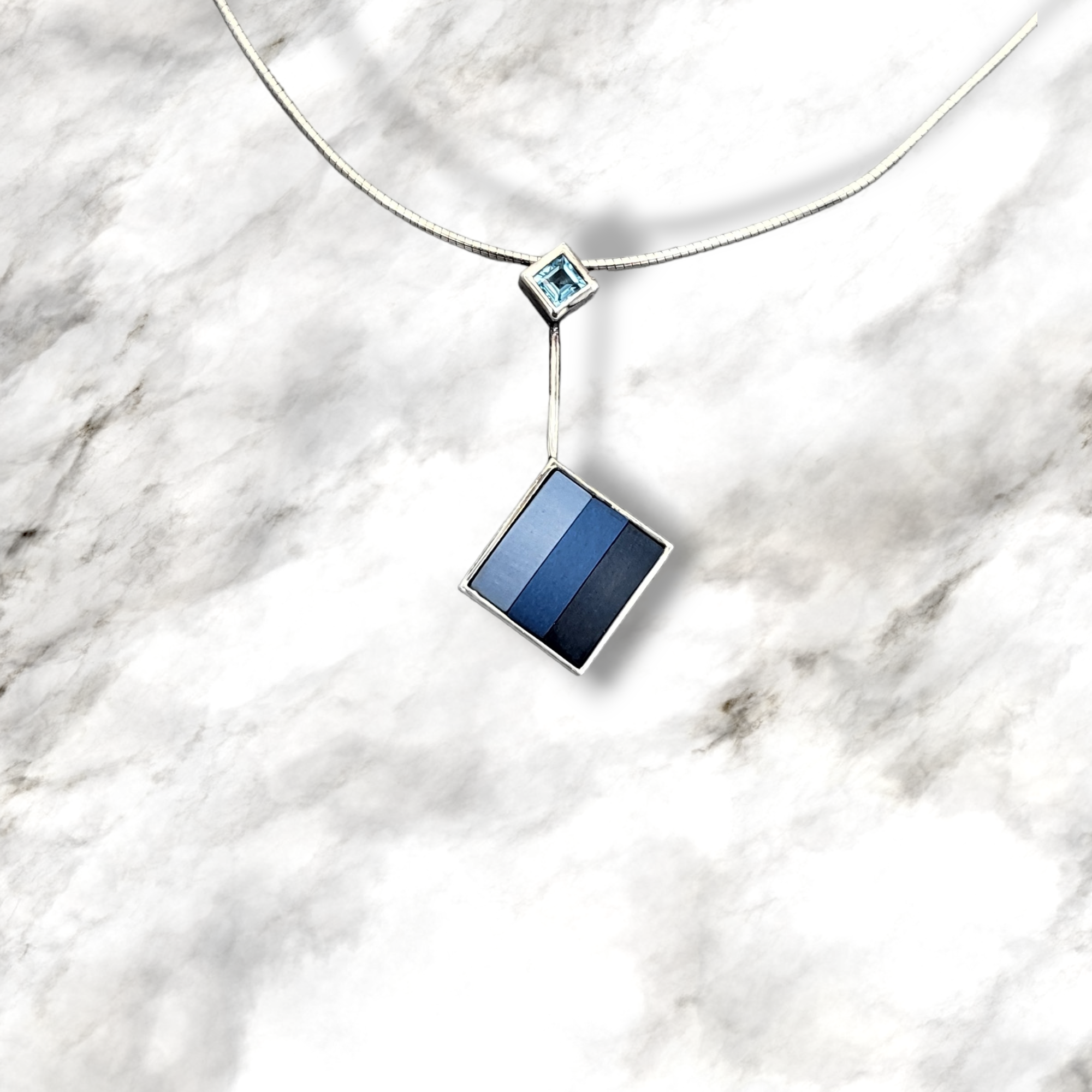 [중고] 빈티지웨지우드 재스퍼웨어 스털링 실버 목걸이