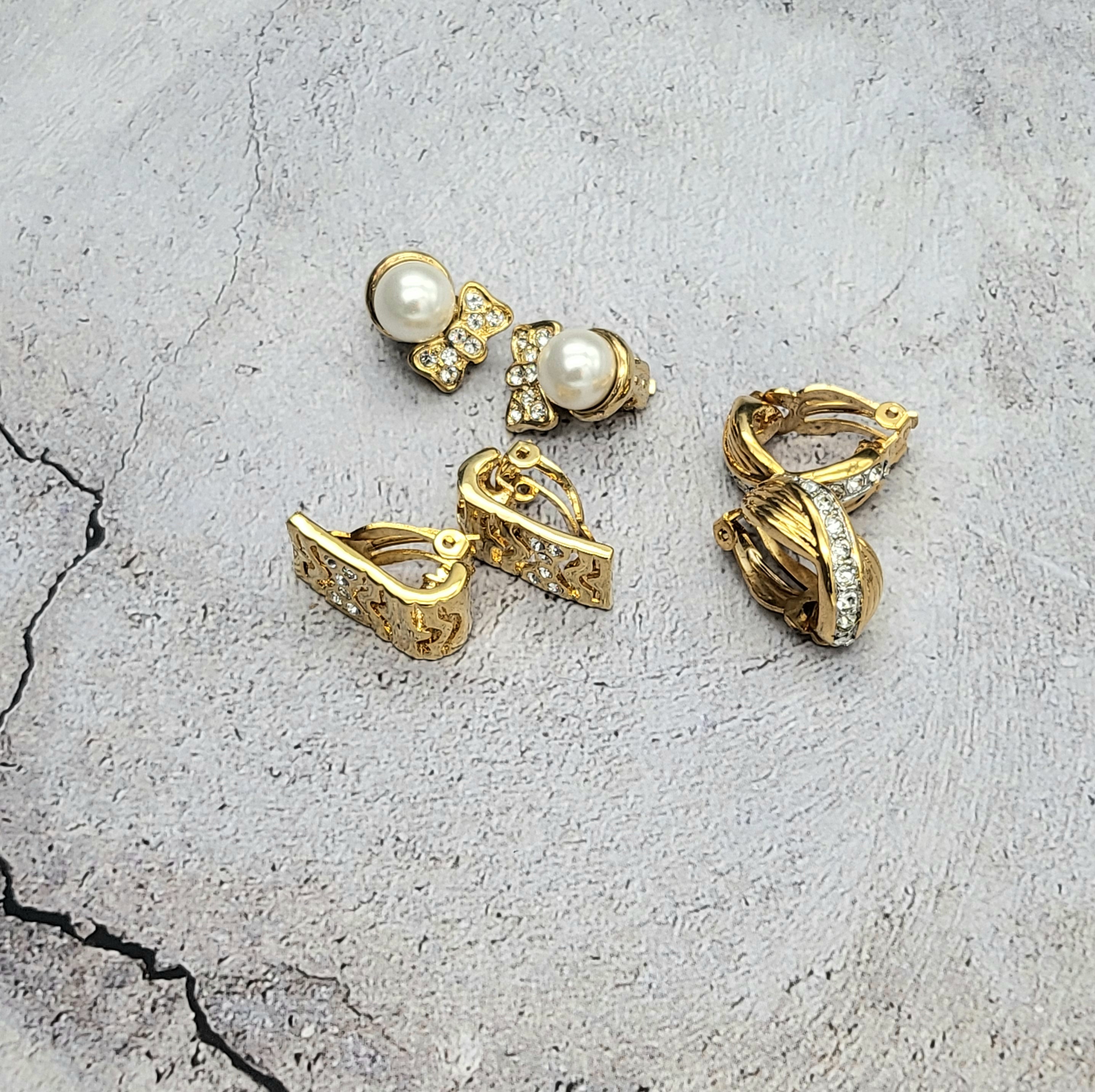 [중고] 빈티지피에르가르뎅 귀걸이 세트