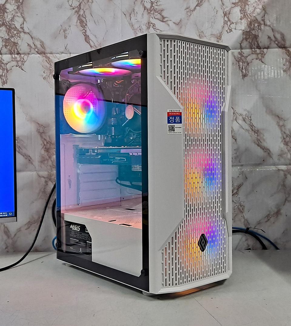 10세대 사무용컴퓨터 본체와 모니터 풀세트(사무실정리).