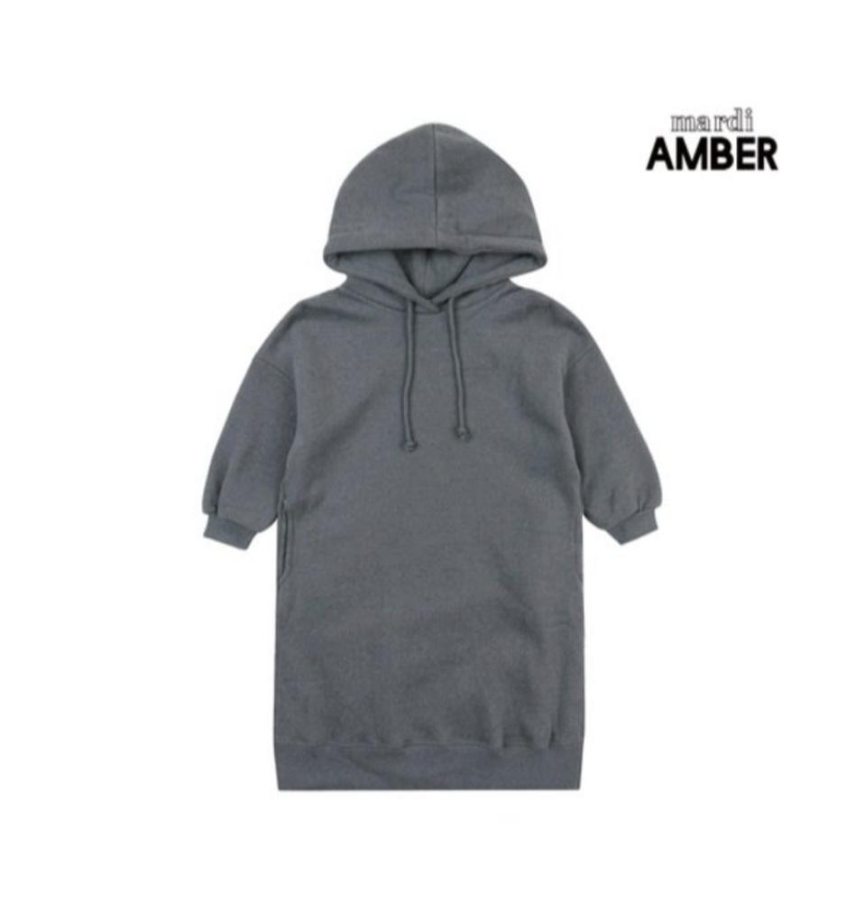 7호❤마르디엠버 도톰 후드 아동 롱원피스