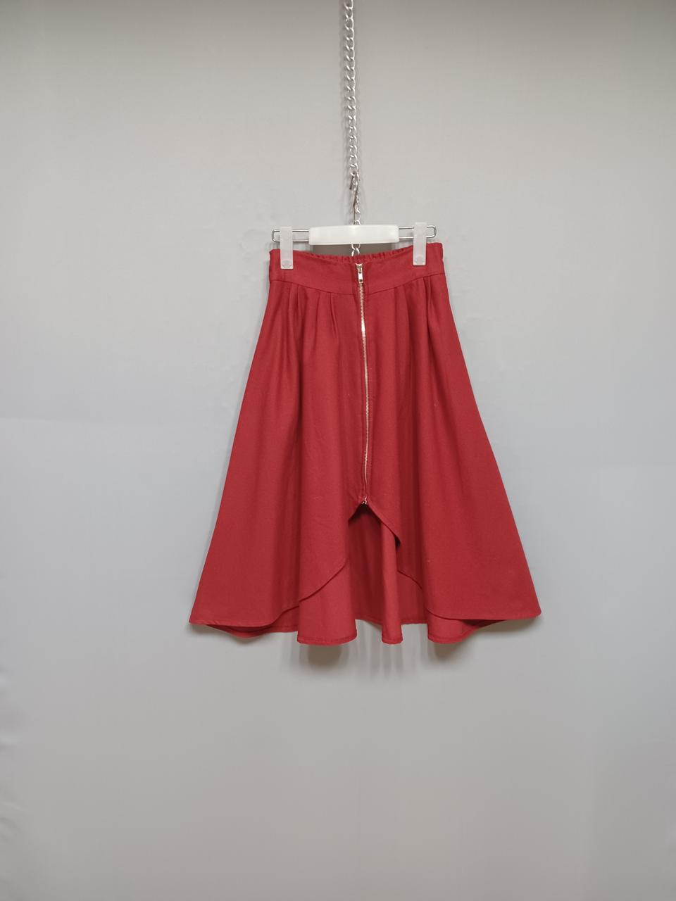 지퍼 밴딩 스커트