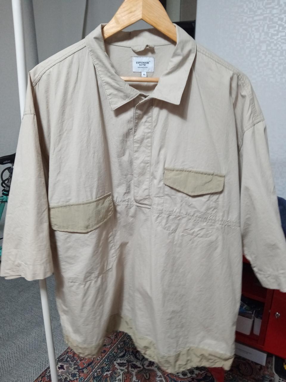 에스피오나지 풀오버 반팔셔츠 xl