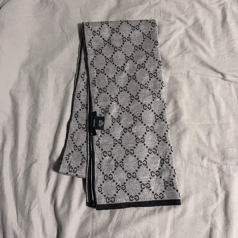 구찌 자카드 울 머플러