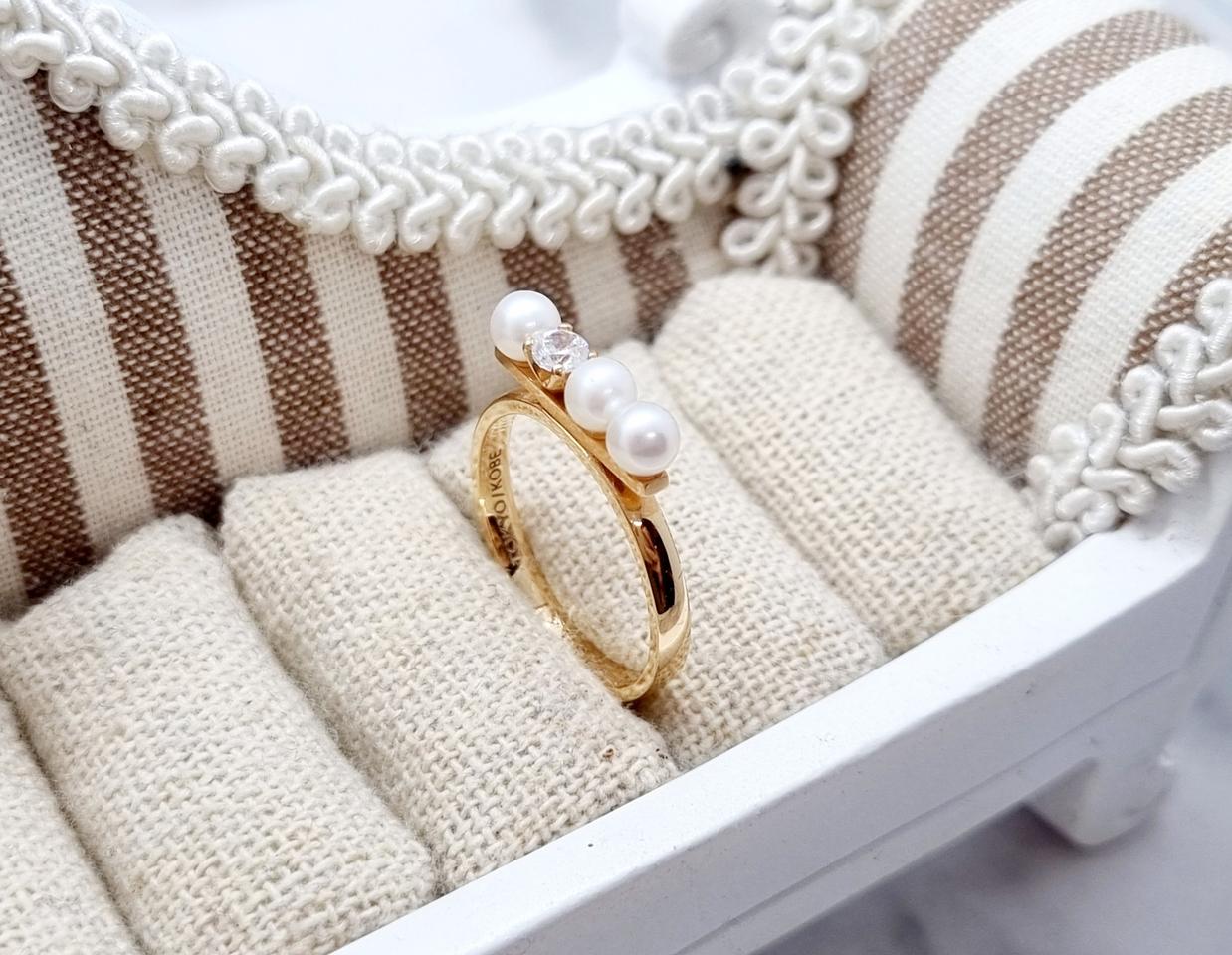 18k진주스틱반지(10호)