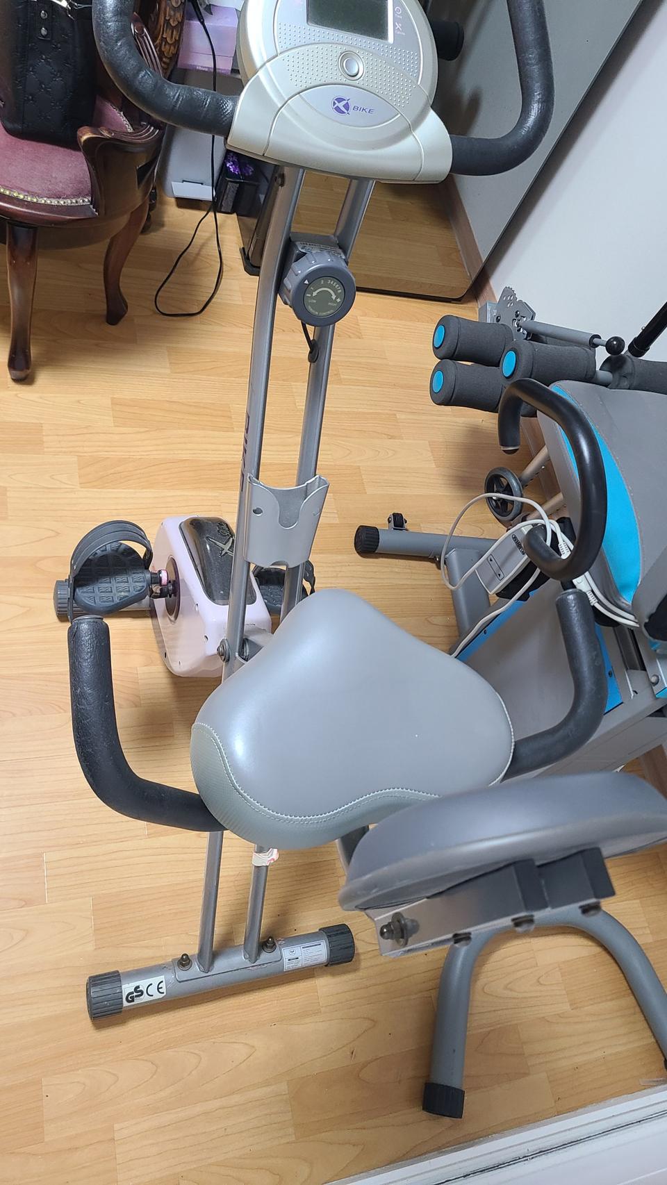 실내 자전거. 바이크