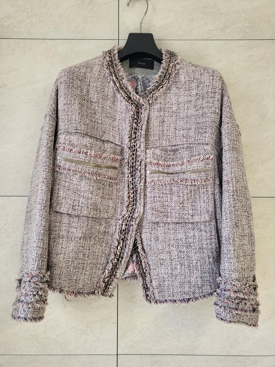 시스템 트위드자켓