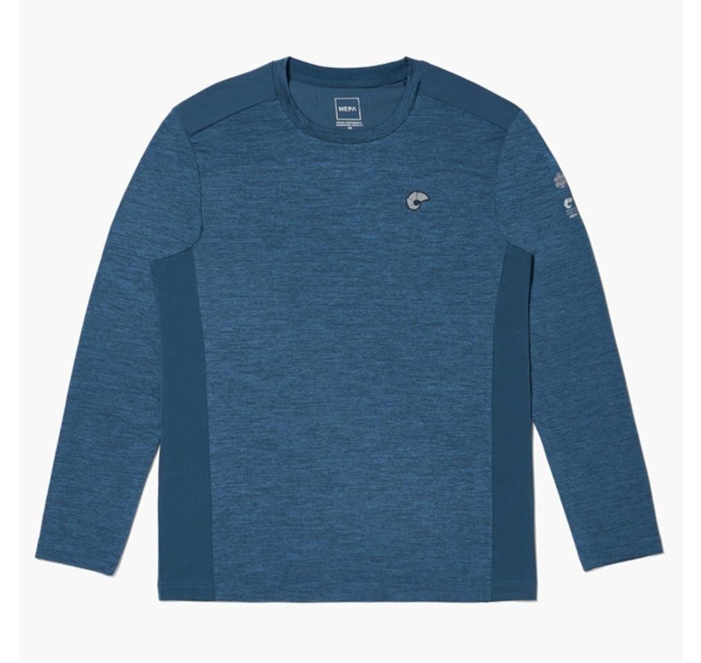 네파 남성 마운틴 Pcm-a Ice 긴팔티 모로칸블루 110 (새상품)