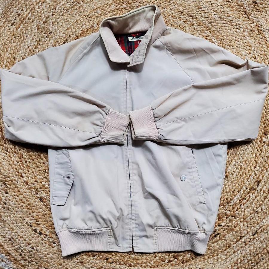 vtg 베이지 봄버코치 표기L(kc43)