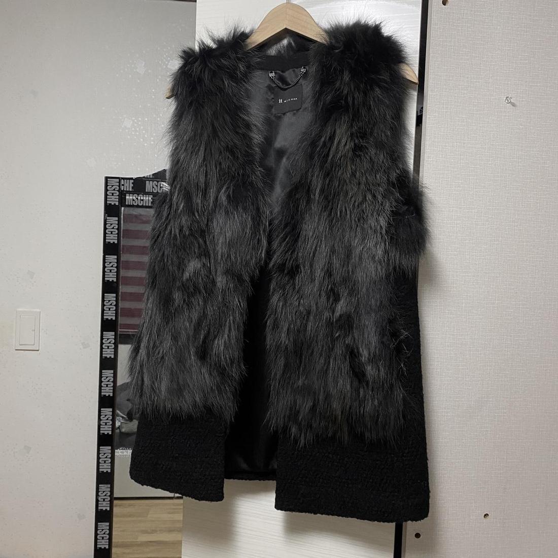 잇미샤 코요테털 퍼 조끼 (퍼 자켓)