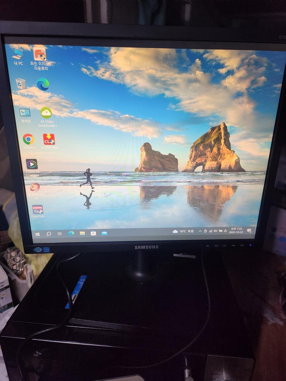 삼성 19인지 LED 모니터