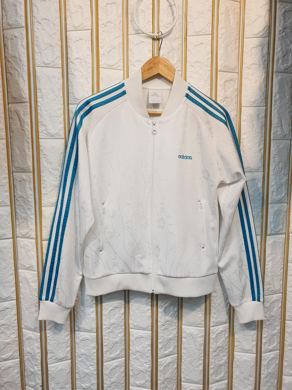 아디다스져지 화이트 여성 대장급 희귀 트랙탑 y2k