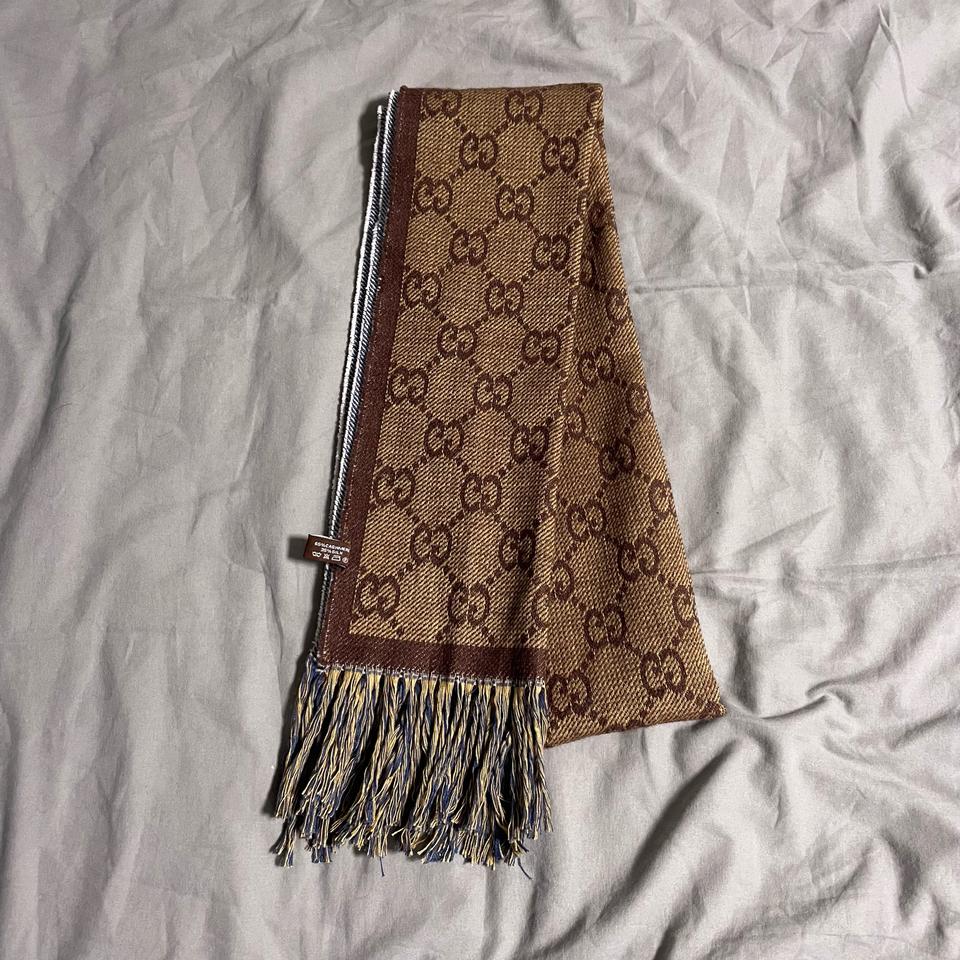 구찌 자카드 캐시미어 머플러