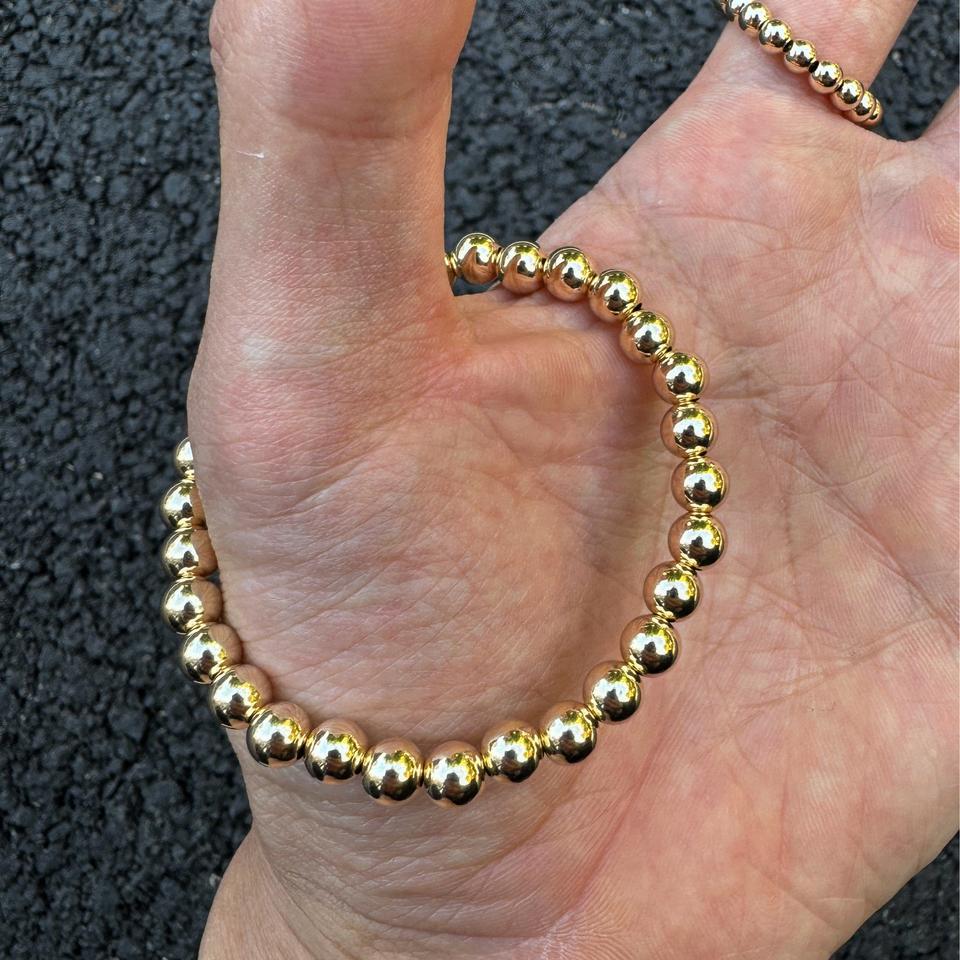 14k gold filled 66볼 팔찌(무료배송)(남녀공용)