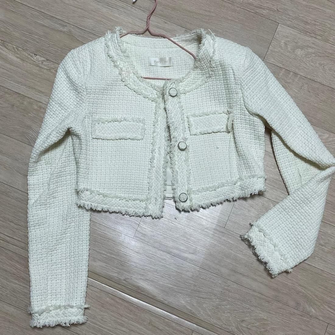 크롭 트위드 자켓