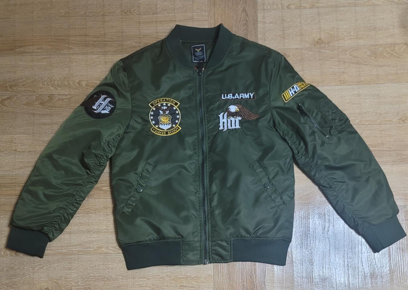 항공점퍼/ 항공자켓/ 겨울잠바/ 밀리터리 카파자켓/자수 마크
