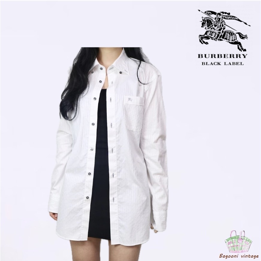 Burberry 버버리 실버로고 화이트셔츠