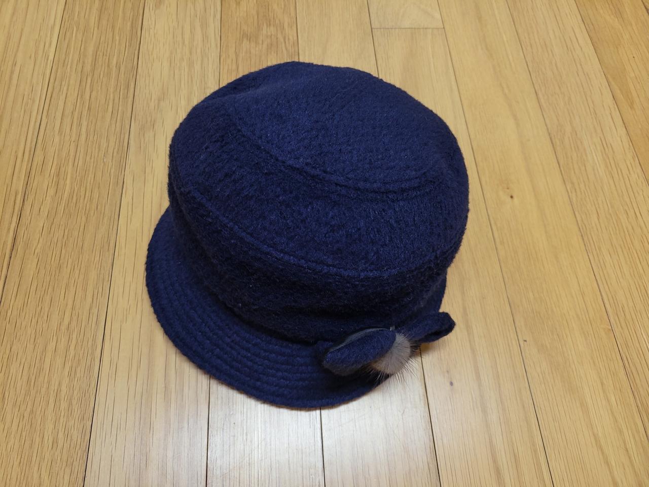 메트로시티 밍크장식 모자