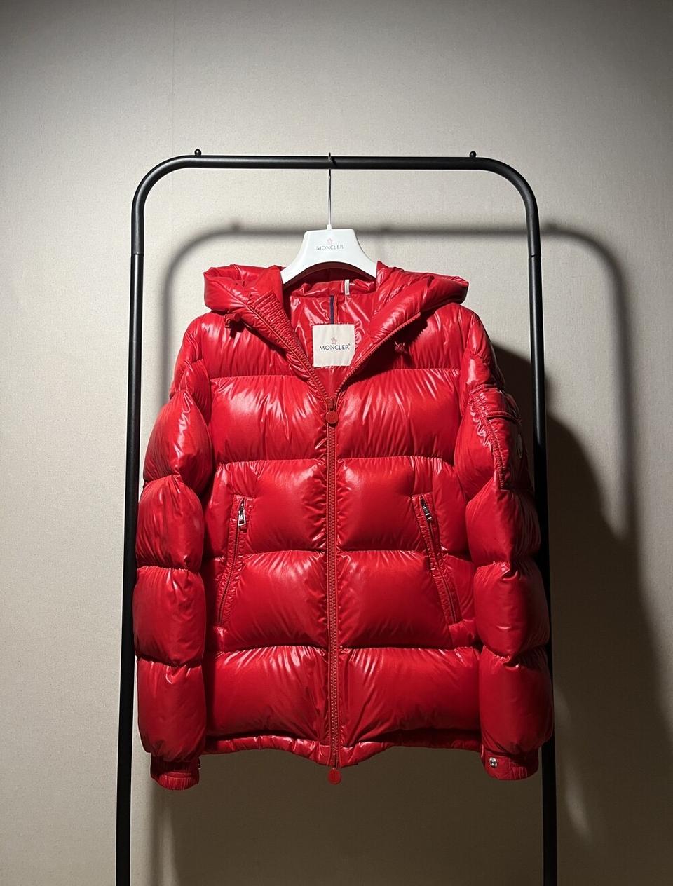 [0/21-22FW/새상품급] 몽클레어 에크린스 마야 유광 패딩 레드