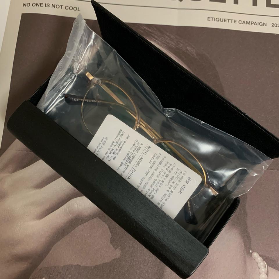 새상품 리끌로우 청광차단 안경 (케이스, 안경줄 증정)