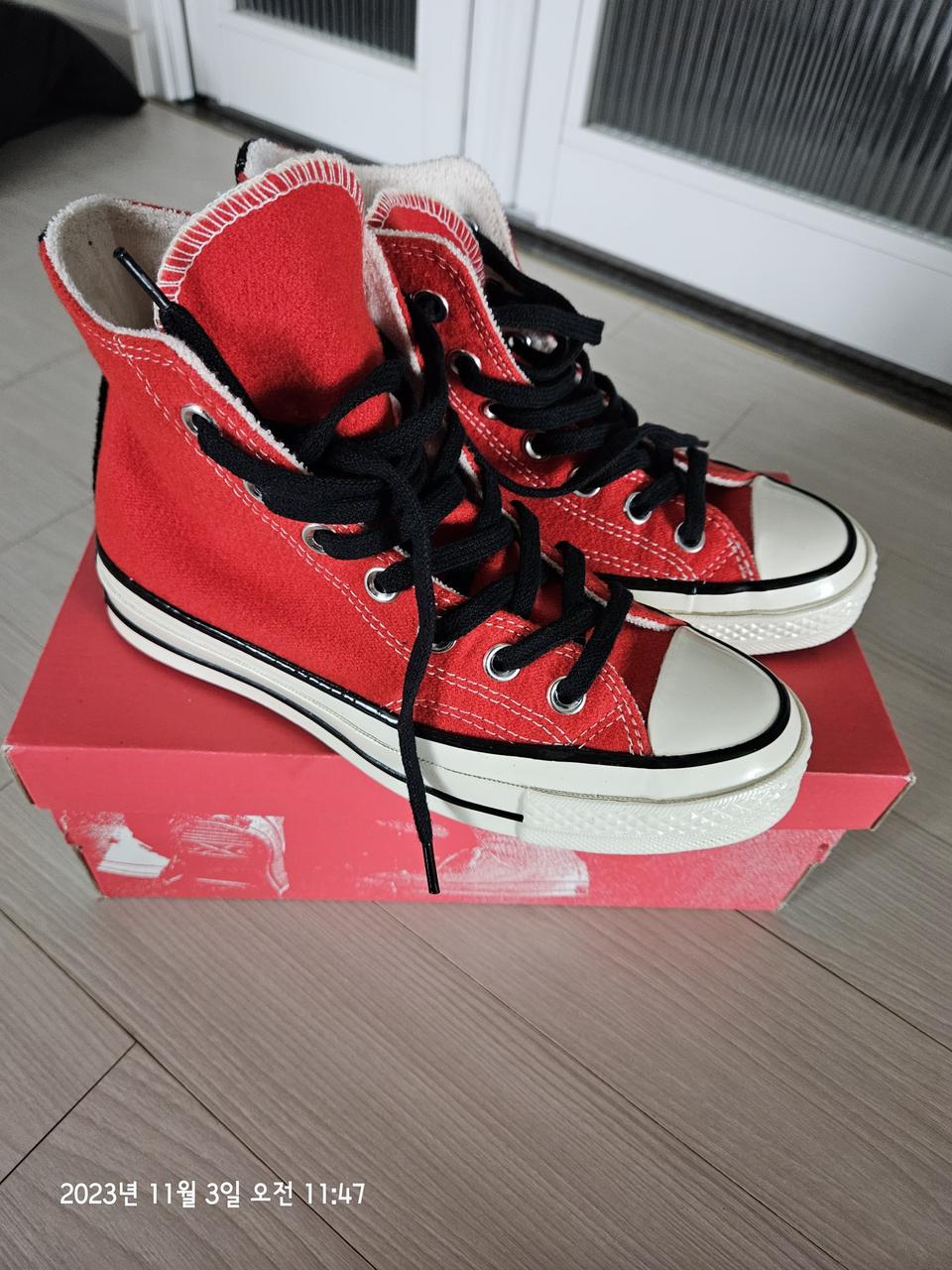 새상품 컨버스 하이 220~225