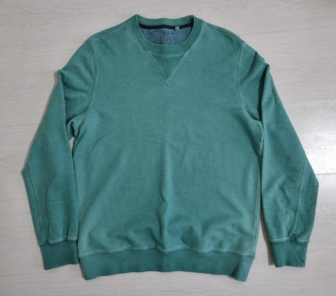 일꼬르소 빈티지스타일 피그먼트 맨투맨 긴팔 그린 95