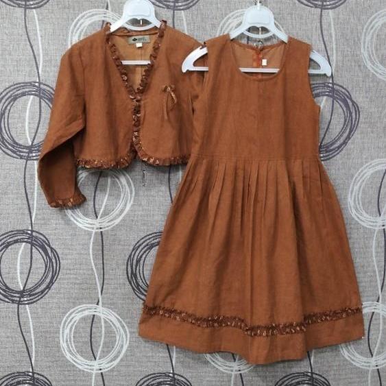 천연염색 갈중이 쥬니어7호 세트