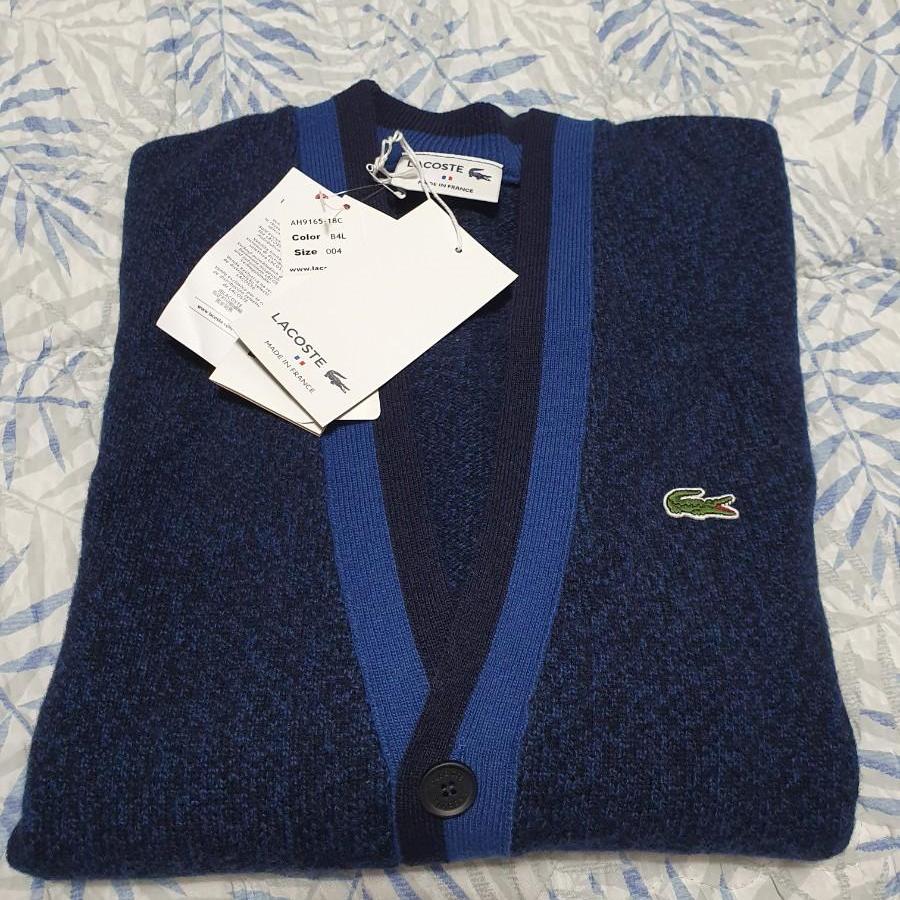 [4(100)] 라코스테 멜란지 베이직 가디건 새제품 판매