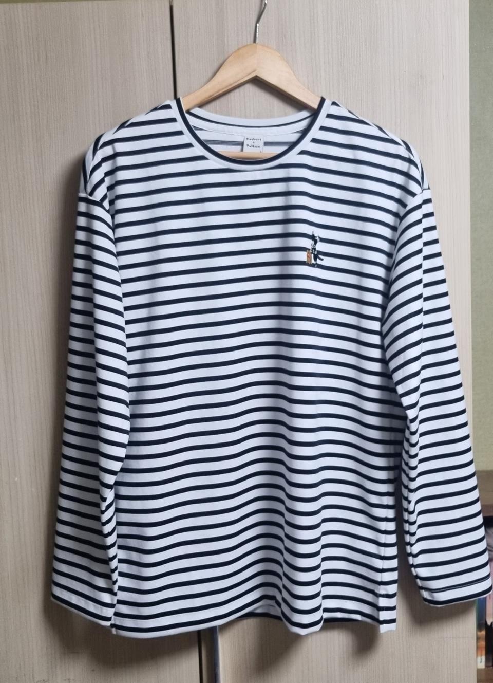 (새상품) 폴햄 네이비 스트라이프 티셔츠 100