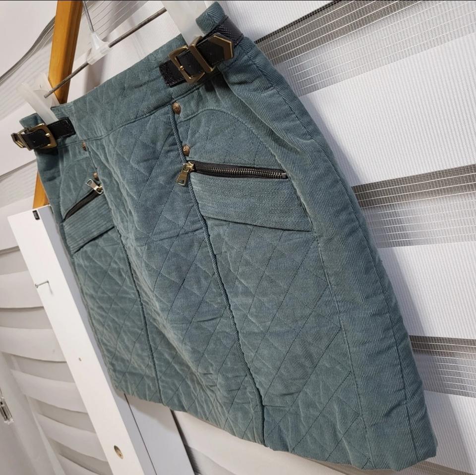 정품 zooc 쥬크 골프 스커트 코듀로이 퀄팅 미니스커트