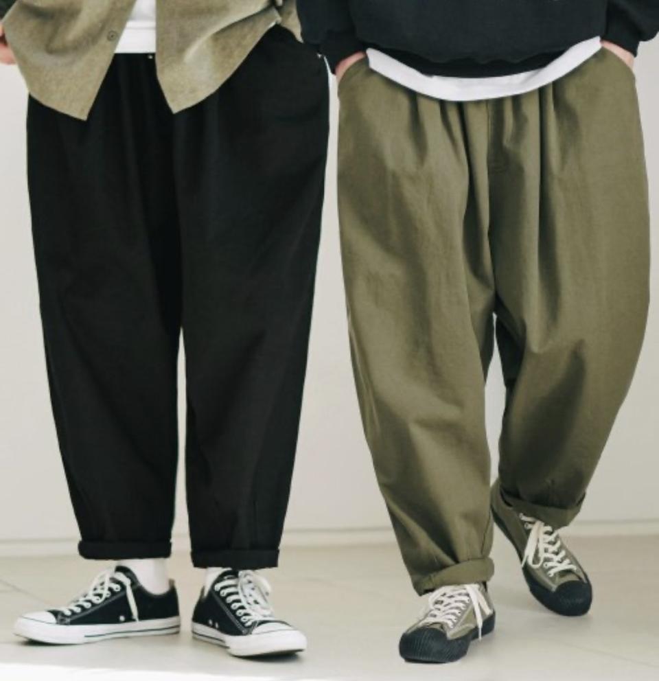 와이드 코튼 벌룬팬츠