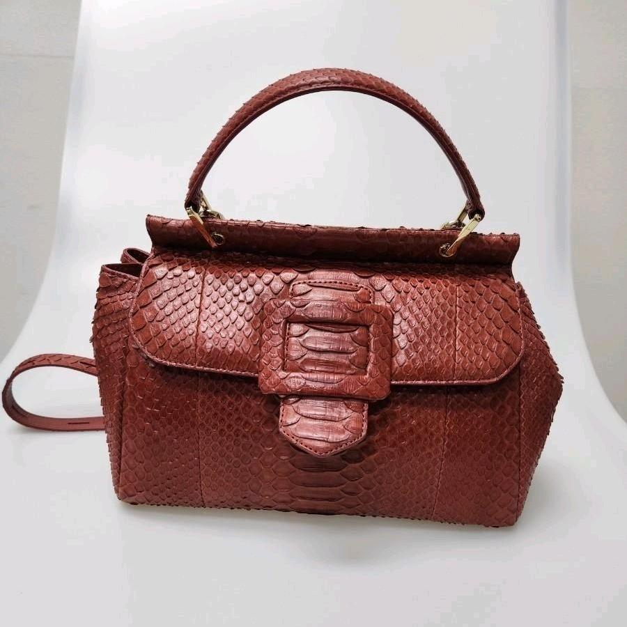 장루이쉐레 파이톤 클러치백