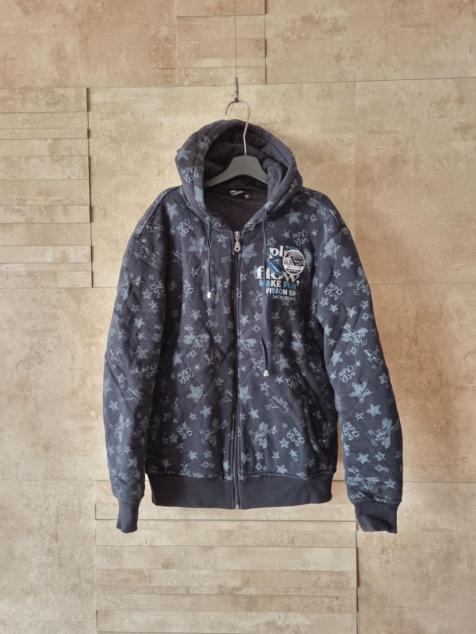 (인터크루)퀼팅 후드 집업