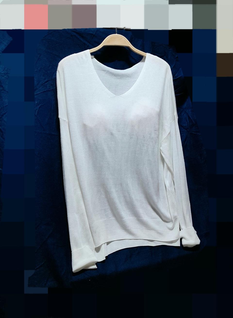 에잇세컨즈》브이넥 니트 <₩내림>