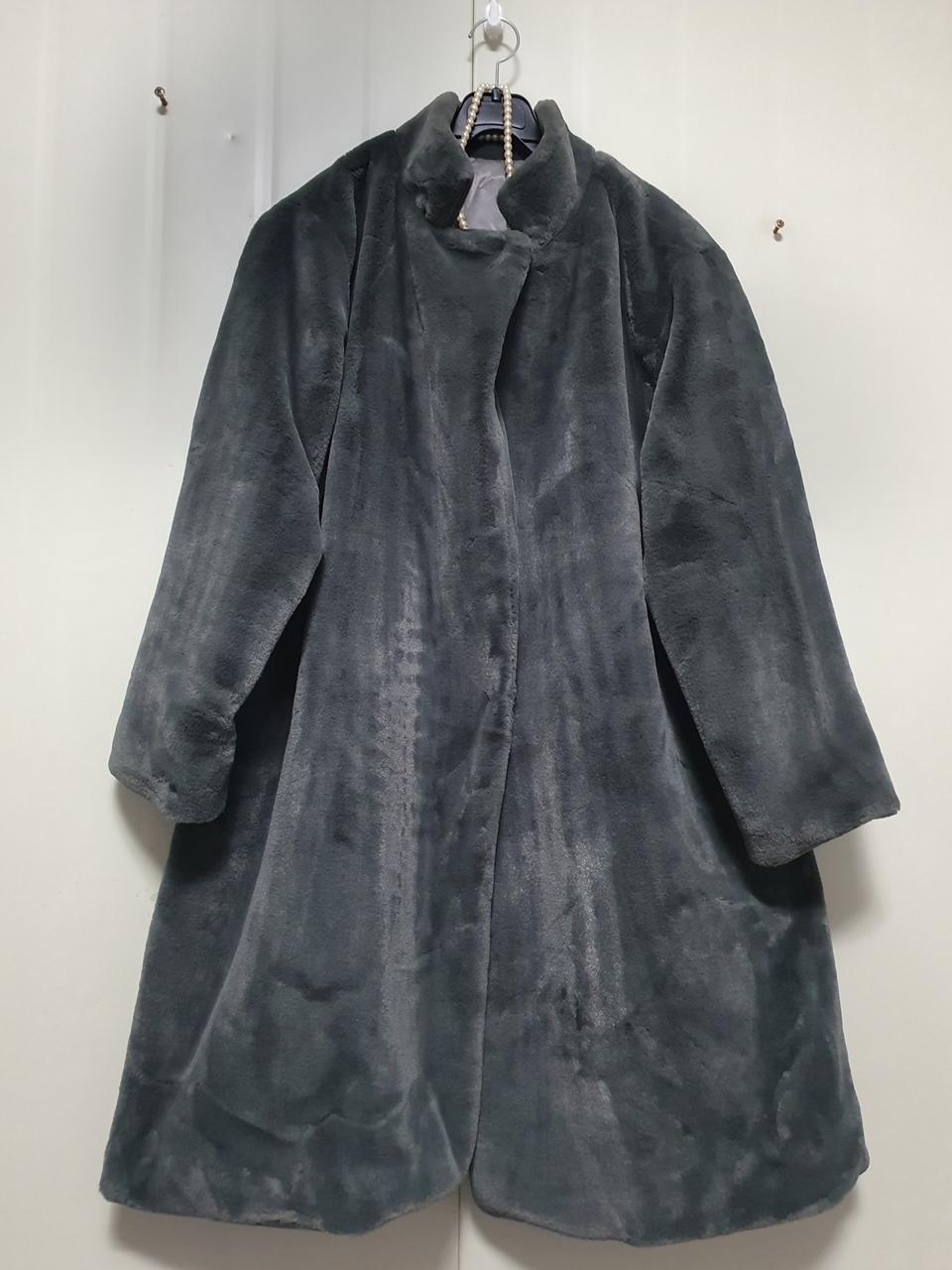 특가새)페이크퍼 인조털 롱 코트.인조 밍크.