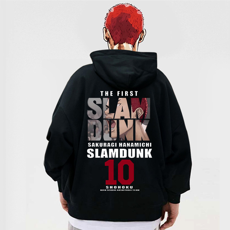 (새상품) 더 퍼스트 슬램덩크 맨투맨 후드 티셔츠 오버핏 강백호 농구 옷