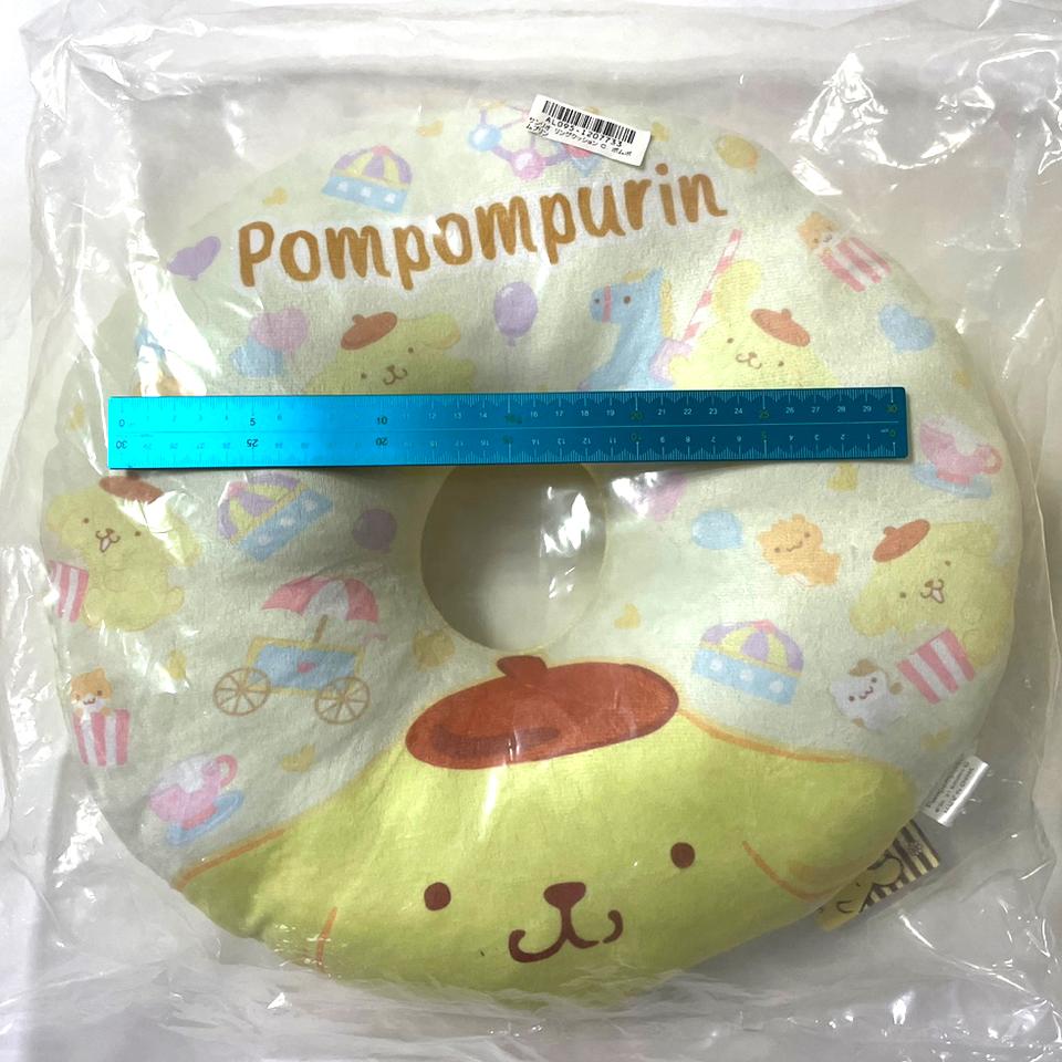 (일본정품/미개봉) 산리오 폼폼푸린 도너츠 쿠션 레어 인형 대형 방석