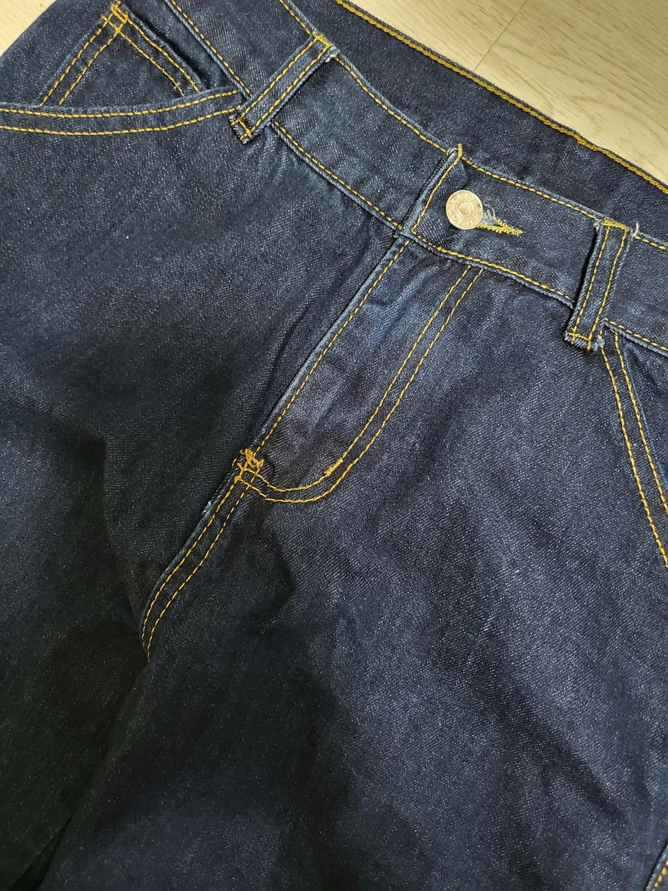 진청바지 일자핏 M