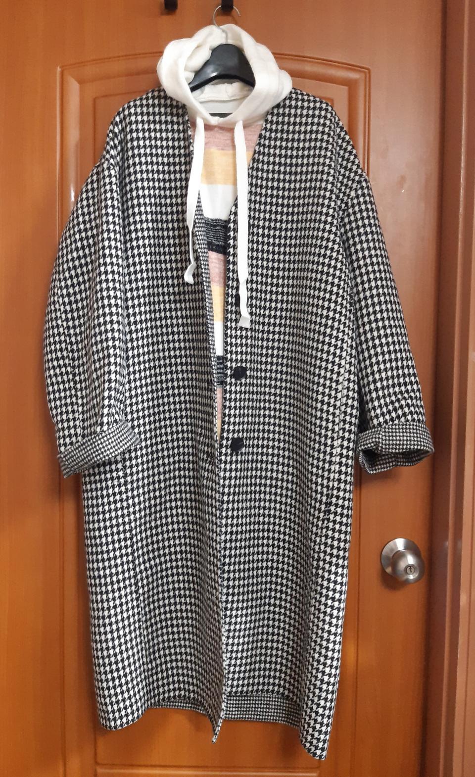 새옷)F~ 99 핸드메이드 울70 하운드투스 롱코트