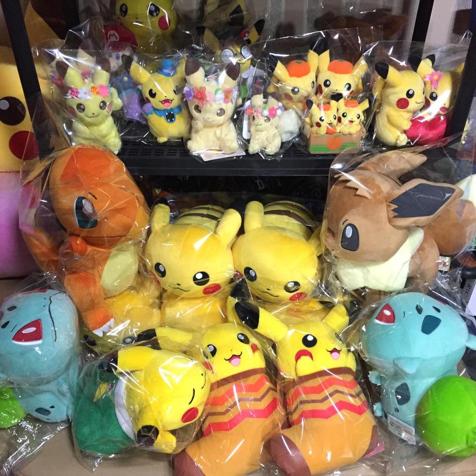 (일본정품) 포켓몬 아이러브 이브이, 파이리, 이상해씨 반프레스토 인형