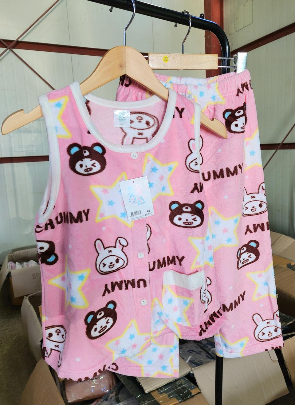 첨미첨미 츄츄미미여숙면조끼잠옷 셋트 120