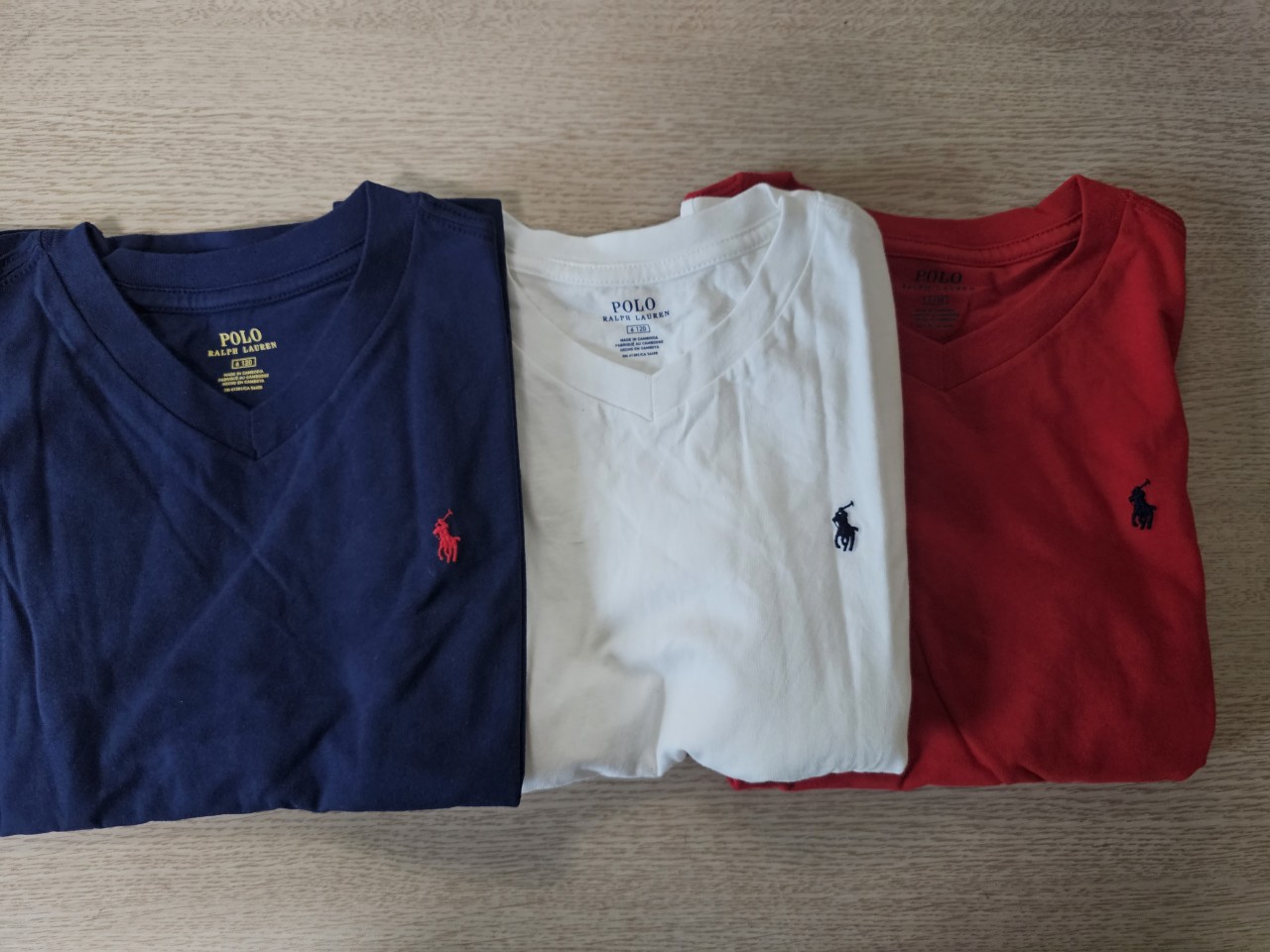 미개봉 키즈 정품 폴로 랄프로렌 브이넥 긴팔티셔츠 