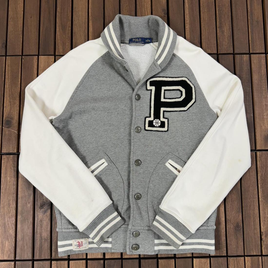 폴로 Polo Shawl Collar P Logo Varsity
