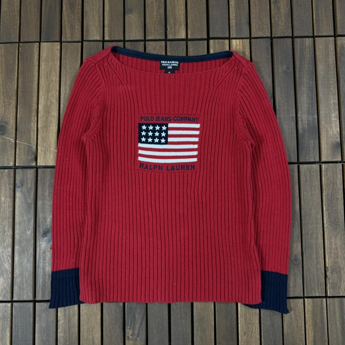 폴로 Polo Ralph Lauren USA Flag Knit