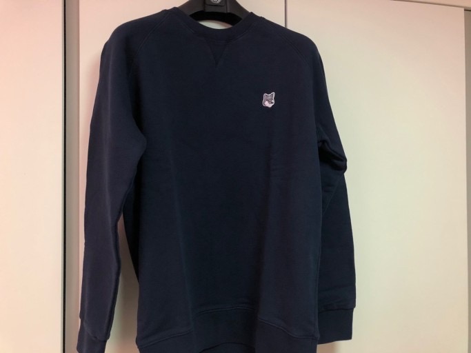 메종키츠네 그레이 폭스 헤드 맨투맨 (m)