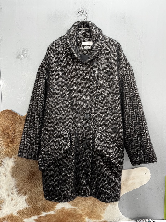 (겨울특가세일)이자벨마랑 에뜨왈 오버사이즈 루즈핏 헤링본코트