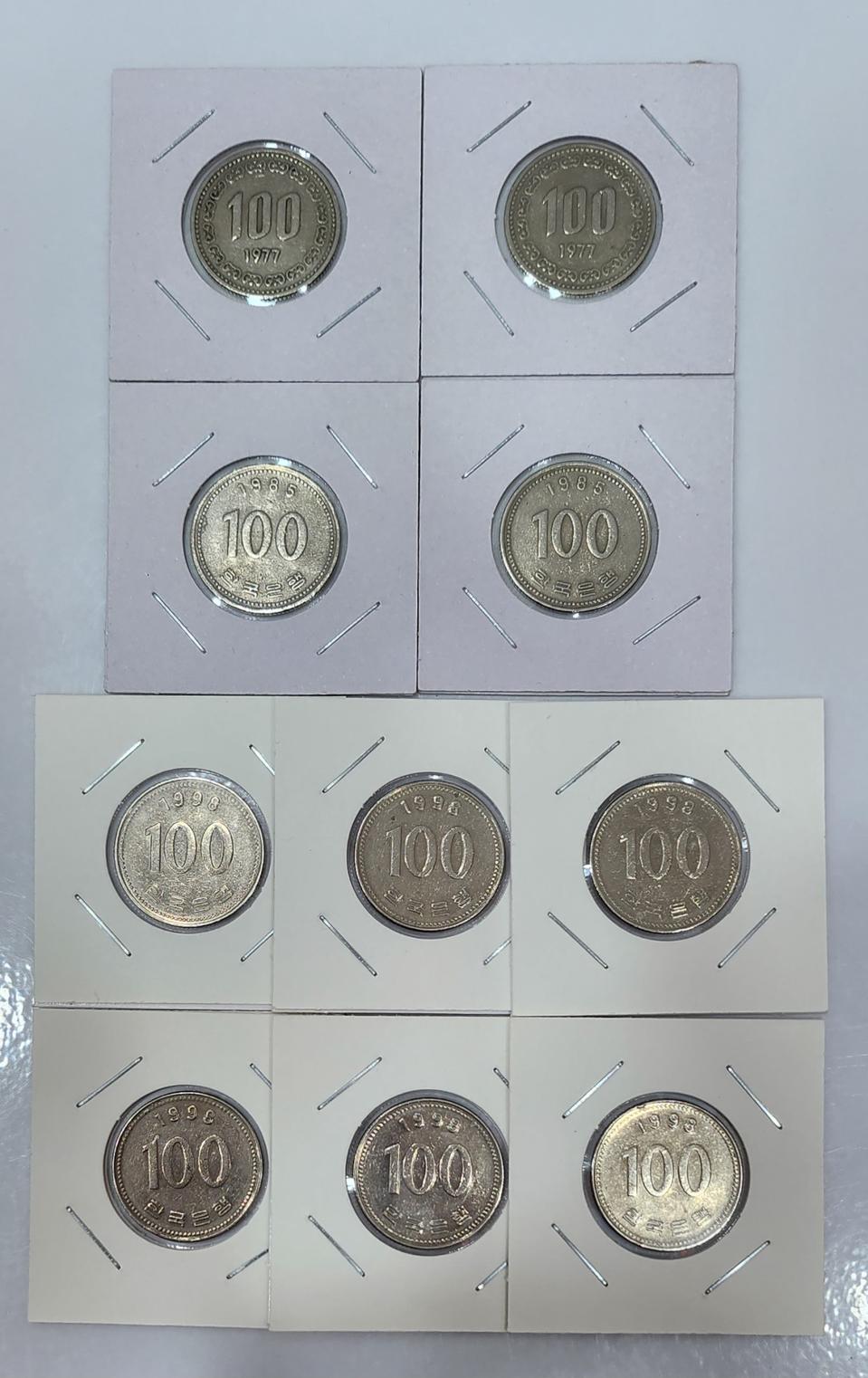 준특년도 1998년 주화 1977년 주화 1985년 주화